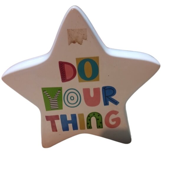 White CERAMIC STAR "DoYourThing" 🌱🛍️ - Picture 1 of 6